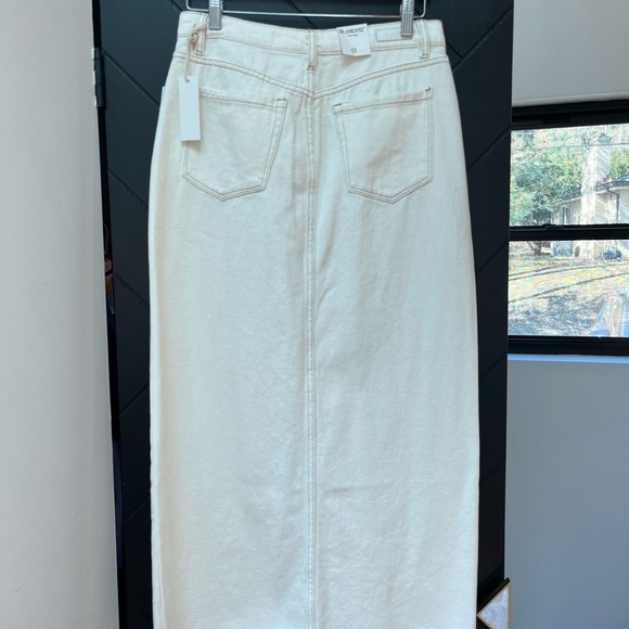 Blank NYC Cream Beige Denim Maxi Skirt women’s size 28 NWT - Picture 6 of 9